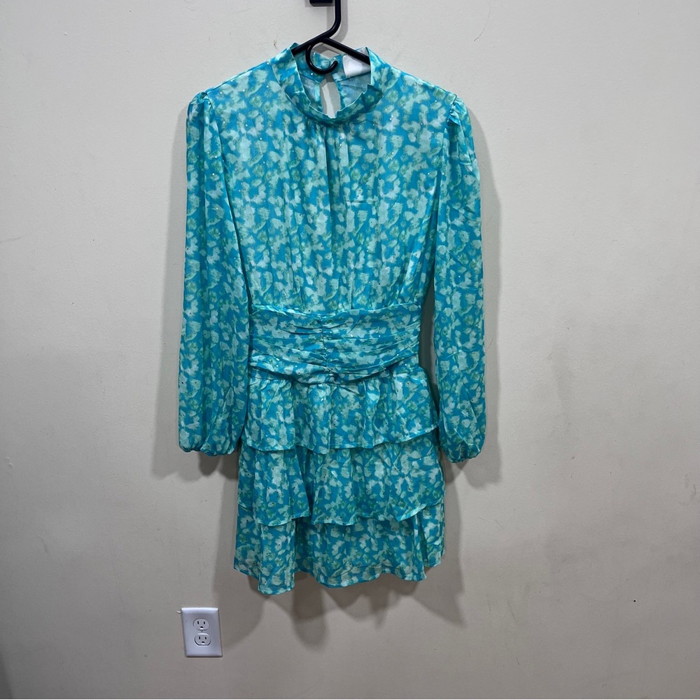 Easy Clothes Blue And Green Manae Dress Our Color: Blue And Green size medium - Picture 7 of 10